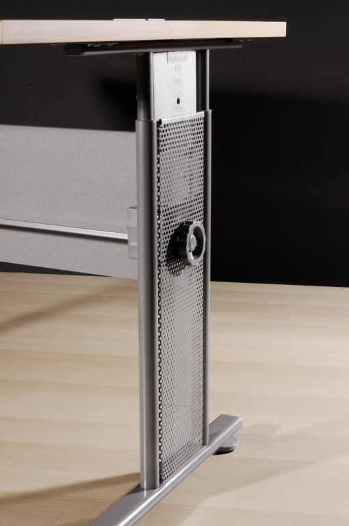 Pro Büro Schreibtisch höhenverstellbar in Ahorn silber 160 x 7080 Büro Schreibtisch Höhenverstellbar ~ Pro Büro Schreibtisch höhenverstellbar in Ahorn silber 160 x 7080