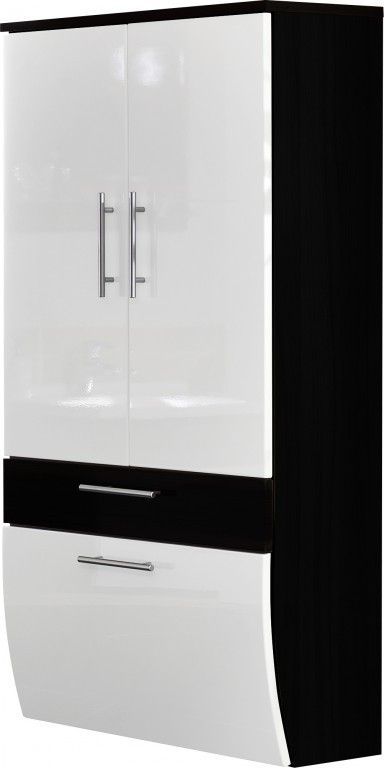 {Badschrank anthrazit
52} Bad Hochschrank Hängeschrank Badschrank Hochglanzfront Weiß ... | {Badschrank anthrazit
52}