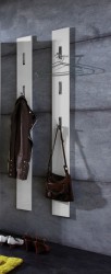 Flurgarderobe Hochglanz Garderobe Paneel Wandgarderobe Garderobenpaneel weiß Metall Chrom Flurgarderobe Hochglanz Garderobe Paneel Wandgarderobe Garderobenpaneel weiß Metall Chrom