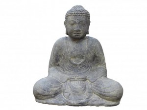 Buddha 30 cm Steinguss Gartendeko Japanischer Steinbuddha Statue Buddha 30 cm Steinguss Gartendeko Japanischer Steinbuddha Statue