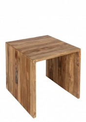 SIT Ecktisch Beistelltisch Satztisch 40 x 40 Teak recycelt natur alt Teakholz Unikat SIT Ecktisch Beistelltisch Satztisch 40 x 40 Teak recycelt natur alt Teakholz Unikat