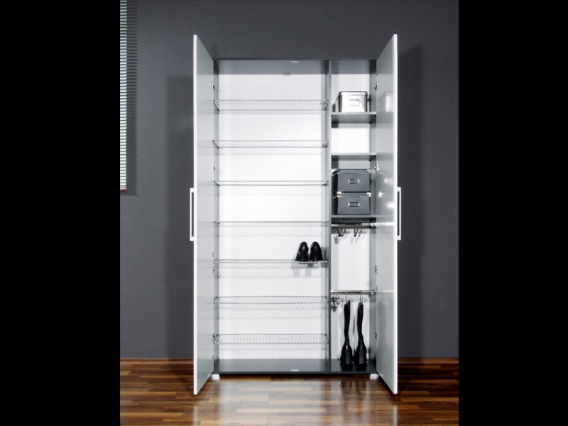 Faltbarer Schuhschrank Aus Stoff - 10 Fächer Für 40 Paar Schuhe (160 Cm)