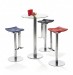 Mayer Wave Barhocker / Funktionshocker in chrom / wei� - by Buffon