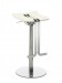 Mayer Wave Barhocker / Funktionshocker in chrom / wei� - by Buffon