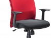 Mayer 2299 B�ro-Drehsessel in chrom / schwarz / rot