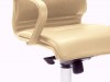 Mayer City Line Chefsessel / Drehsessel in Leder beige / chrom