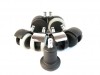 Mayer Sitzm�bel weiche Hartboden-Rollen in schwarz (1 Satz 9991s=5 St�ck)