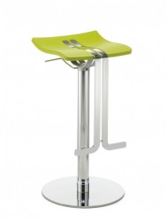 Mayer Wave Barhocker / Funktionshocker in chrom / pistazie - by Oscar Buffon