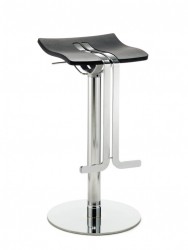 Mayer Wave Barhocker / Funktionshocker in chrom / schwarz - by Buffon