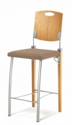 Mayer 1132 Design - Tresenhocker in perlsilber / buche / braun 