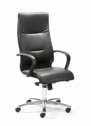 Mayer 2496 City Line Chefsessel / Drehsessel in Leder grau / chrom Mayer 2496 City Line Chefsessel / Drehsessel in Leder grau / chrom