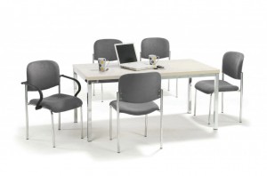Mayer Profi Office 2512 Stapelstuhl mit Armlehnen in chrom / schwarz / grau Mayer Profi Office 2512 Stapelstuhl mit Armlehnen in chrom / schwarz / grau