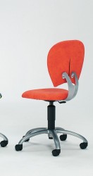 Mayer Cyper-Chair Drehstuhl f�r Arbeits- / Jugendzimmer perlsilber / orange 