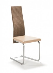 Mayer My Selection 2145 Schwingstuhl / E�zimmerstuhl in perlsilber / Leder beige / Loom natur 