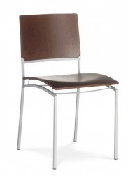 Mayer Cross Image 2189 Design-Stuhl (von Oscar Buffon) in perlsilber / Wenge Mayer Cross Image 2189 Design-Stuhl (von Oscar Buffon) in perlsilber / Wenge