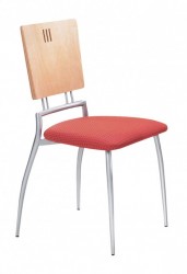 Mayer 2147 Stuhl / Speisezimmer- / Esszimmerstuhl perlsilber / terra / buche