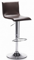 Mayer Sunny 1213 Barhocker / Tresenhocker in chrom / leder braun