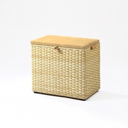 Necke Odilie Korbtruhe / Wäschetruhe aus Peddigband geflochten natur Stoff beige Necke Odilie Korbtruhe / Wäschetruhe aus Peddigband geflochten natur Stoff beige