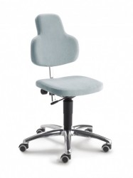 Mayer My Max 2206 Drehstuhl / Arbeitsdrehstuhl / Kosmetikdrehstuhl alu-schwarz / grau-blau Mayer My Max 2206 Drehstuhl / Arbeitsdrehstuhl / Kosmetikdrehstuhl alu-schwarz / grau-blau