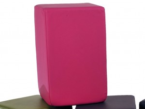Jan Kurtz Standing Bull Pouf / Sitz-W�rfel in pink 30 x 48 x 30 