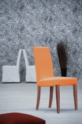 Jan Kurtz Franziska Stuhl 2er-Set in Buche kirschbaumfarben / orange