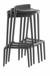 Jan Kurtz Happy Barhocker / Tresenhocker 2er-Set in anthrazit