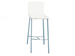Jan Kurtz Monza Barhocker in chrom / Leder creme