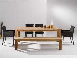 Jan Kurtz DINGKLIK Tisch in Teak, recycelt ab 76 x 180 x 90