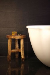 Jan Kurtz DINGKLIK Hocker in Teak, recycelt
