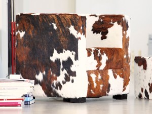 Jan Kurtz DAYTONA Sessel Kuhfell / Buche wengefarben Jan Kurtz DAYTONA Sessel Kuhfell / Buche wengefarben