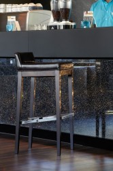 Jan Kurtz PASSADENA Barhocker / Barstuhl in wenge / Leder braun