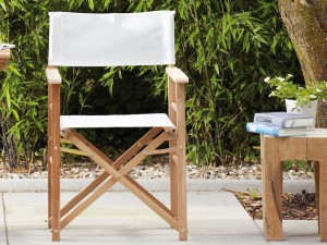 Jan Kurtz REGIESESSEL Gestell teak / Bezug weiß, schwarz oder meerblau Jan Kurtz REGIESESSEL Gestell teak / Bezug weiß, schwarz oder meerblau