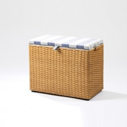 Necke Odilie Wäschetruhe / Korbtruhe geflochten aus Peddigband in erle Stoff beige Necke Odilie Wäschetruhe / Korbtruhe geflochten aus Peddigband in erle Stoff beige