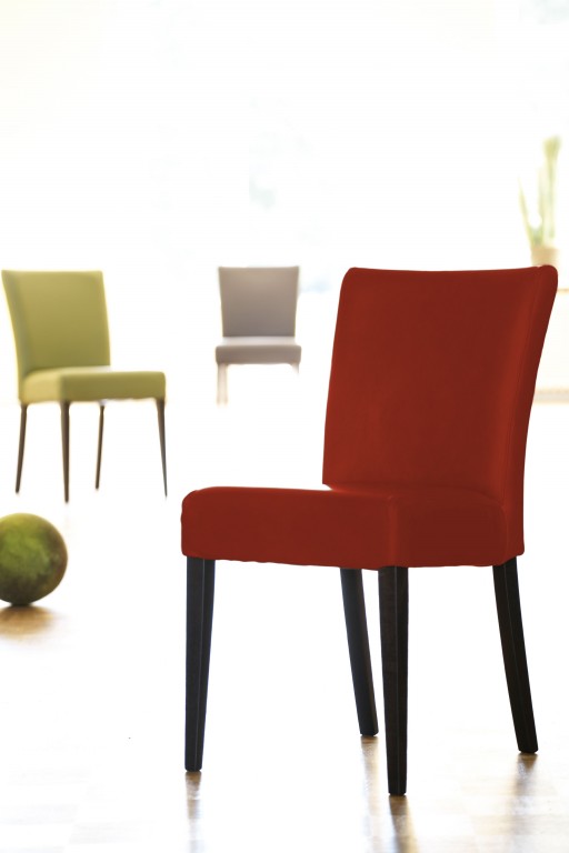 Jan kurtz ella stuhl wenge / leder bovine braun, kiwi, creme oder ... Wohnzimmer rot creme