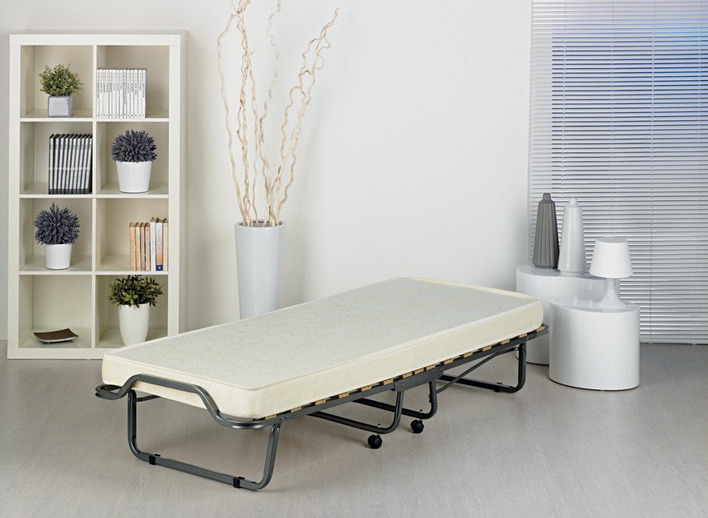 I-flair Metallbett 160x200cm - Klappbett Mit Stauraum - Gästebett Faltbar