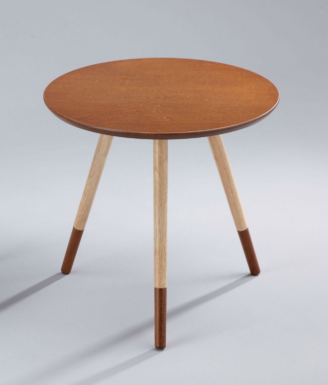 Beistelltisch couchtisch tisch mdf nussbaum lackiert natur massiv ...