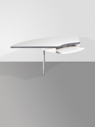 Pro Schreibtisch-Eckverbindung in Lichtgrau 120 x 70-80 x 120 Pro Schreibtisch-Eckverbindung in Lichtgrau 120 x 70-80 x 120