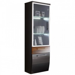 Bad Hochschrank Badschrank Hängeschrank Badmöbel Hochglanz anthrazit Walnuss Bad Hochschrank Badschrank Hängeschrank Badmöbel Hochglanz anthrazit Walnuss