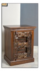 Kolonial Nachttisch Kommode Schrank Almirah recycling Holz massiv Kolonial Nachttisch Kommode Schrank Almirah recycling Holz massiv