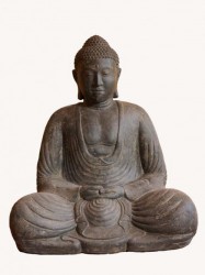 XXL Buddha 80 cm Steinguss Gartendeko Japanischer Steinbuddha Statue XXL Buddha 80 cm Steinguss Gartendeko Japanischer Steinbuddha Statue
