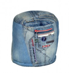SIT Sitzhocker Hocker gepolstert DENIM 4706 Jeans blau SIT Sitzhocker Hocker gepolstert DENIM 4706 Jeans blau