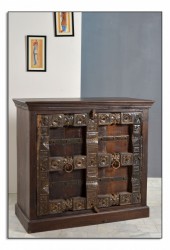 Kolonial Sideboard Schrank Kommode Almirah 100 cm recycling Holz massiv Kolonial Sideboard Schrank Kommode Almirah 100 cm recycling Holz massiv