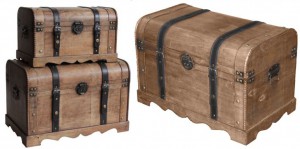 Holztruhe mit Lederband natur gewachst Truhe Holz Leder NEU Holztruhe mit Lederband natur gewachst Truhe Holz Leder NEU