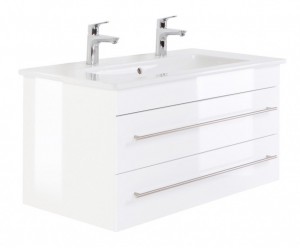 Badmöbel Waschtisch Villeroy & Boch Venticello Waschbecken 100 cm Doppel weiss hochgl. Badmöbel Waschtisch Villeroy & Boch Venticello Waschbecken 100 cm Doppel weiss hochgl.