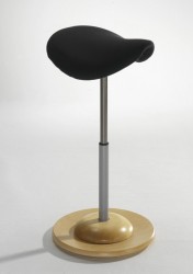 Mayer 1107 Pendelhocker mit ergonomisch geformtem Sattelsitz in perlsilber / buche / schwarz Mayer 1107 Pendelhocker mit ergonomisch geformtem Sattelsitz in perlsilber / buche / schwarz