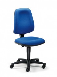 Mayer Basis Line Drehstuhl mit Muldensitz für seitlichen Halt in schwarz / blau Mayer Basis Line Drehstuhl mit Muldensitz für seitlichen Halt in schwarz / blau