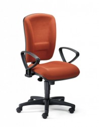 Mayer 2268 Drehstuhl mit Multimatic Ergo und Armlehnen schwarz / terra Mayer 2268 Drehstuhl mit Multimatic Ergo und Armlehnen schwarz / terra