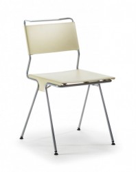 Mayer My Selection 2143 Design-Stuhl perlsilber / Leder creme - by Oscar Buffon Mayer My Selection 2143 Design-Stuhl perlsilber / Leder creme - by Oscar Buffon