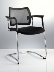 Mayer Choice 251705 Schwingstuhl mit Armlehnen in chrom / schwarz Mayer Choice 251705 Schwingstuhl mit Armlehnen in chrom / schwarz