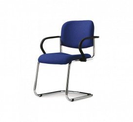 Mayer Profi Office 2514 Schwingstuhl mit Armlehnen in chrom / schwarz / blau Mayer Profi Office 2514 Schwingstuhl mit Armlehnen in chrom / schwarz / blau